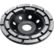 STAYER Double, d 125 мм, двухрядная алмазная чашка (33381-125)
