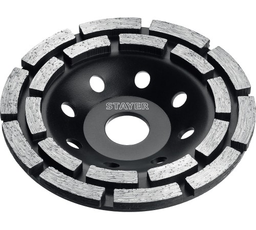 STAYER Double, d 125 мм, двухрядная алмазная чашка (33381-125)