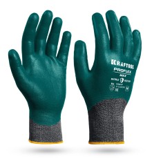KRAFTOOL ProFlex Max, M (8), полный облив, эластичные перчатки, вспененное нитриловое покрытие, 15 класс (11240-M)