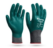 KRAFTOOL ProFlex Max, S (7), полный облив, эластичные перчатки, вспененное нитриловое покрытие, 15 класс (11240-S)