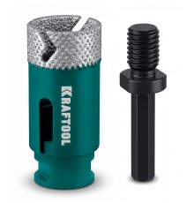 KRAFTOOL VS DIAMOND d 40 (М14, HEX10), Вакуумная алмазная коронка по керамограниту (29890-40)