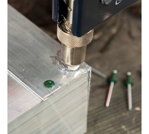 Заклепки 4.0 х 10 мм RAL 6005, темно-зеленые, 50 шт Matrix