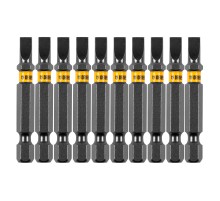 Бита SL5,0х50, сталь S2, шестигранный профиль, 10 шт. Е 6,3 Denzel