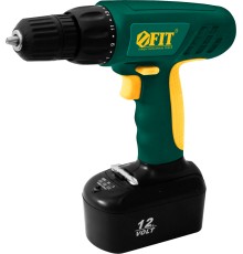 Дрель-Шуруповерт Акк. 12,0В; 0-500об/мин; 10,0Нм; 2(Ni-Cd)1,2Ач; 3-5ч.; кейс FIT
