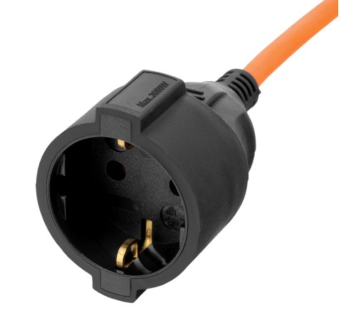 Удлинитель-шнур силовой Garden Series, б/з, ПВС, 20м, 1 розетка, 2 x 1 мм, Denzel