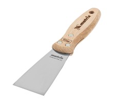 Шпательная лопатка из нержавеющей стали, 50 мм, буковая рукоятка, EFP Matrix