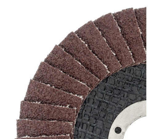 Круг лепестковый торцевой, конический, Р 60,115 х 22.2 мм Сибртех