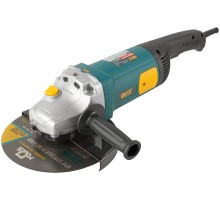 Шлифмашина угловая 2500 Вт; 6500 об/мин; КлК 230 мм; 7,1 кг; арм.ротор; б/с щеток; рез.накл; плав.пуск; кор. AG-230/2501