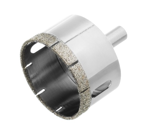 Сверло по стеклу и керамической плитке, 50 х 55 мм, цилиндрический хвостовик Сибртех