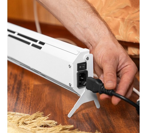 Конвектор электрический плинтусный ATRIC-300, 230 В, 300 Вт, ТЭН Denzel