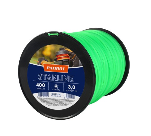 Леска Starline D 3,0 мм L 400 м (звезда, зеленая)