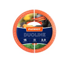 Леска Duoline D 2,0 мм L 15 м (скрученный квадрат, двухцветная)