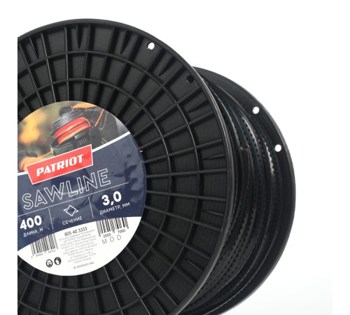 Леска Sawline D 3,0 мм L 400 м (квадрат, пилообразный профиль, черная) Леска Sawline D 3,0 мм L 400 м (квадрат, пилообразный профиль, черная)