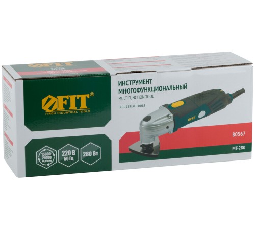 Инструмент многофункциональный 280 Вт; 15000-21000 ход/мин; 3,2 гр; рез. накл.; коробка MT-280