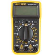 Мультиметр 0,1 мВ-600 В; 0,1 В-600 В; 1 мкА-10 А; 0,1 Ом-2 МОм; коробка FIT IT Мультиметр 0,1 мВ-600 В; 0,1 В-600 В; 1 мкА-10 А; 0,1 Ом-2 МОм; коробка FIT IT