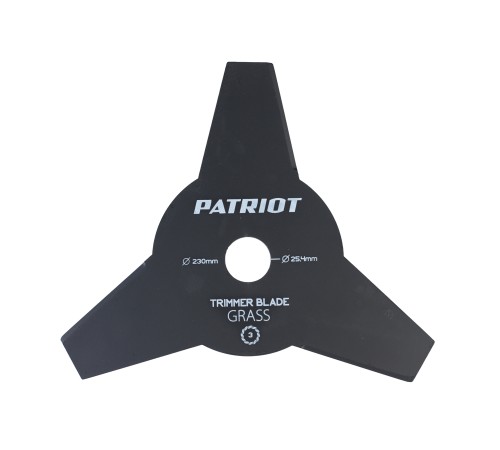 Нож PATRIOT TBS 3P для триммера (230х25.4 мм, 3 зубца) Нож PATRIOT TBS 3P для триммера (230х25.4 мм, 3 зубца)
