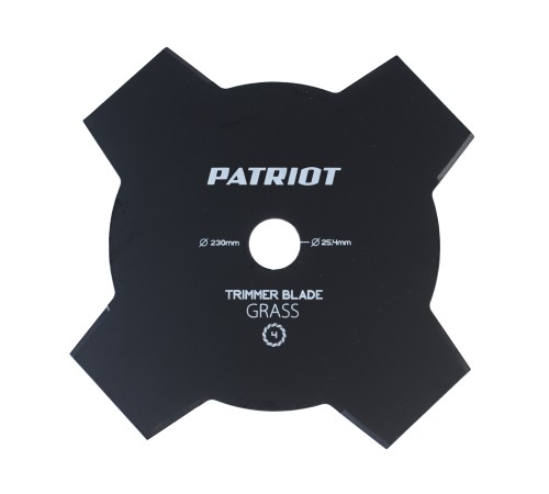 Нож PATRIOT TBS 4 для триммера (230х25.4 мм, 4 зубца)
