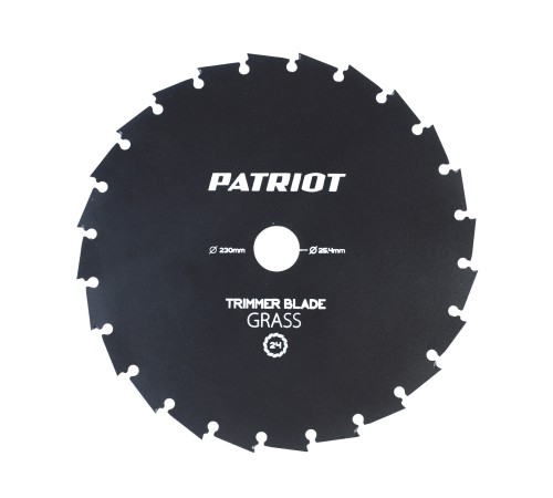 Нож PATRIOT TBS 24 для триммера (230х25.4 мм, 24 зубца) Нож PATRIOT TBS 24 для триммера (230х25.4 мм, 24 зубца)