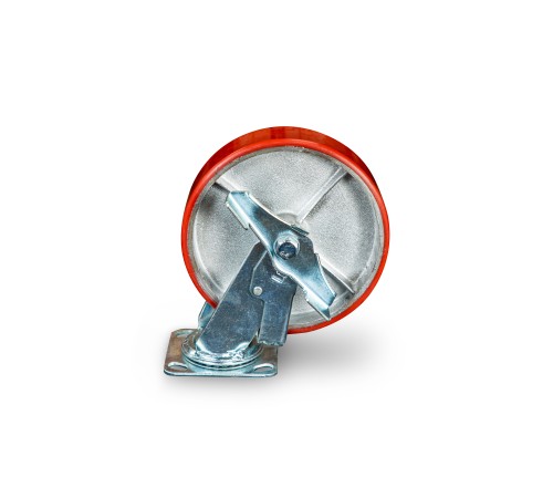 Колесо большегрузное поворотное SCpb 80 200 
мм полиуретановое с тормозом (N) Колесо большегрузное поворотное SCpb 80 200 
мм полиуретановое с тормозом (N)