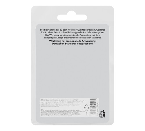 Бита PH3х50мм, сталь S2, шестигр., 10 шт. Gross
