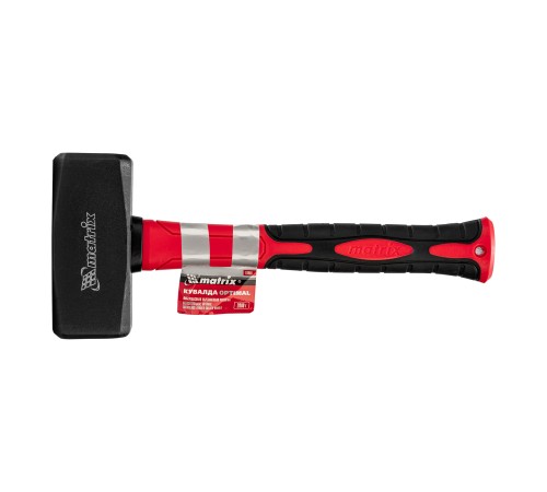 Кувалда optimal, 2000 г, фибергласовая обрезиненная рукоятка Matrix