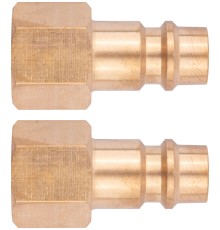 Адаптеры универсальные с внутренней резьбой 1/4", латунь, 2 шт. FIT IT