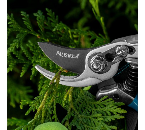 Секатор прямого реза, 170 мм, усиленный, нижняя рукоятка в ПВХ - оболочке, Luxe, Palisad