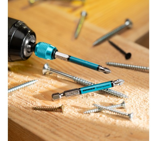 Бита PH2х70мм, сталь S2, кругл., отрывн., 10 шт. Gross