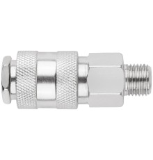 Адаптер быстросъемный с запорным клапаном с внешней резьбой 1/4" FIT IT