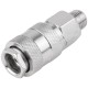 Адаптер быстросъемный с запорным клапаном с внешней резьбой 1/4" FIT IT