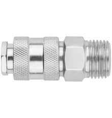 Адаптер быстросъемный с запорным клапаном с внешней резьбой 1/2" FIT IT