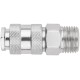 Адаптер быстросъемный с запорным клапаном с внешней резьбой 1/2" FIT IT