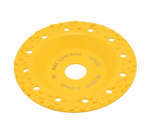 Чашка твердосплавная зачистная,125 мм, Плоская, крупное зерно #8// Denzel