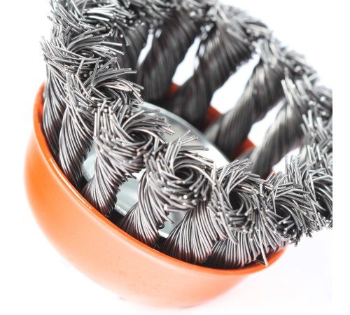 Щетка чашеобразная витая (125 мм, М14)