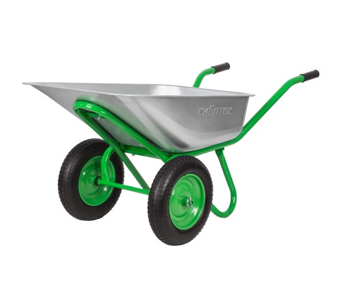 Тачка садово-строительная 2-х колесная, грузоподъемность 230 кг, объем 90 л Сибртех