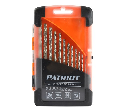 Набор сверл по металл (1.5-6.5 мм, 13 шт.)