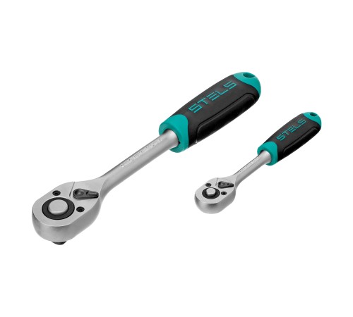 Набор инструментов, 1/2, 1/4, CrV, пластиковый кейс, 76 предметов Stels