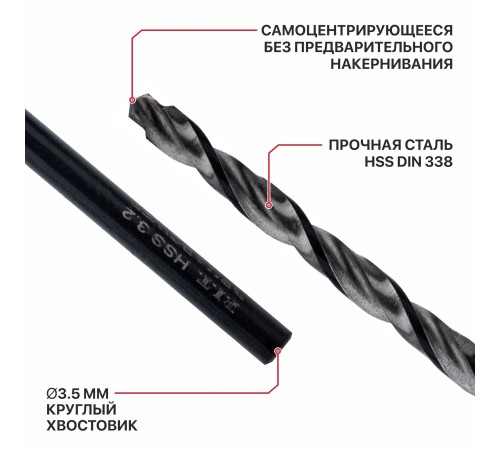 Сверло по металлу самоцентрирующееся P.I.T. DRUA AMED16-0003A