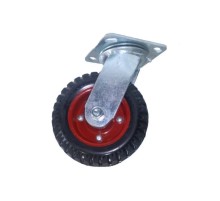 Колесо большегрузное поворотное PS 200 200 мм резина с протектором (N) Колесо большегрузное поворотное PS 200 200 мм резина с протектором (N)