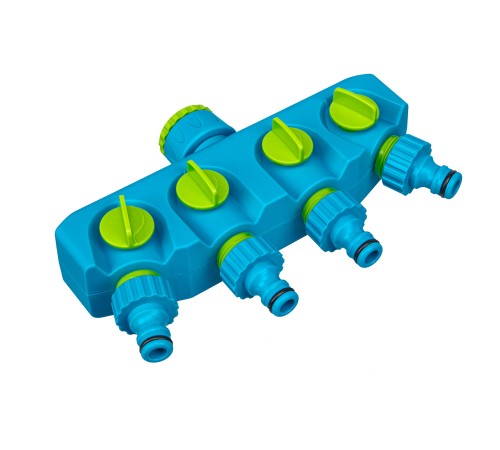 Разветвитель четырехканальный, пластиковый Palisad Luxe