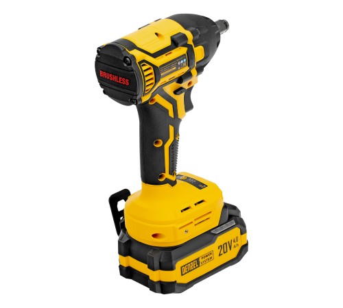 Гайковерт ударный аккумуляторный бесщет. CIWH-BL-20-350, Li-Ion, 20 В// Denzel