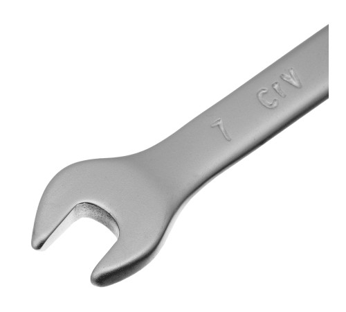 Ключ комбинированный, 7 мм, CrV, матовый хром Matrix