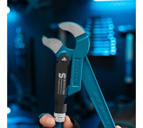 Ключ трубный рычажный 1, №1, цельнокованый, CrV, тип 