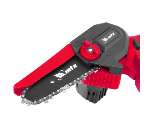 Цепная мини-пила аккумуляторная, MCS-100, шина 100 мм, Li-Ion, 20 В MTX