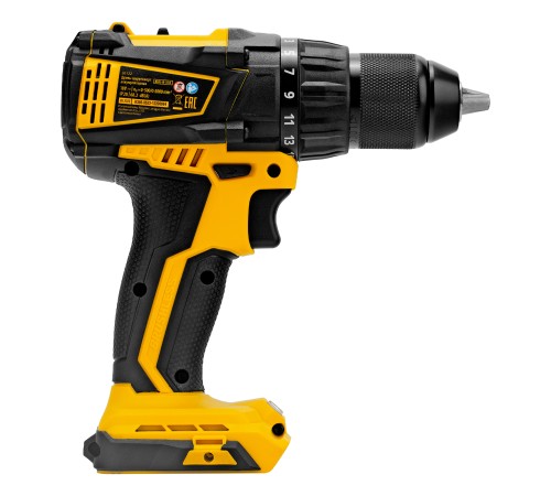 Дрель-шуруповерт аккумуляторная, бесщет. BLDL-IB-18-0, Li-Ion, 18 В Denzel