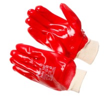 Перчатки Gward МБС ПВХ красные, Ruby100, PVC002