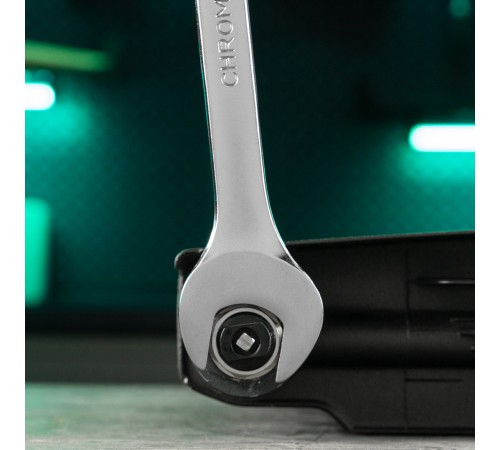 Ключ комбинированный, 25 мм, CrV, матовый хром Stels