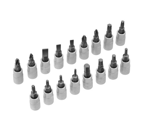 Набор инструментов, 1/2, 1/4, CrV, пластиковый кейс, 82 предмета Stels