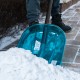 Лопата для уборки снега поликарбонат, 340х385х1340 мм, алюминиевый черенок, LUXE Palisad