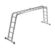 Лестница шарнирная алюминиевая, 4 х 5 ступеней, Сибртех